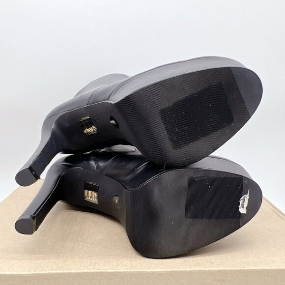 STUART WEITZMAN 121MM Ave 130 Platform High Heel Ankle Boots Black Leather US 7 - Picture 8 of 11